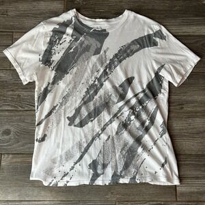 AX Armani Exchange Men's White Graphic Print‎ T Shirt Size Large Y2k 2010s